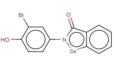 1,2-BENZISOSELENAZOL-3(2H)-ONE, 2-(3-BROMO-4-HYDROXYPHENYL)-